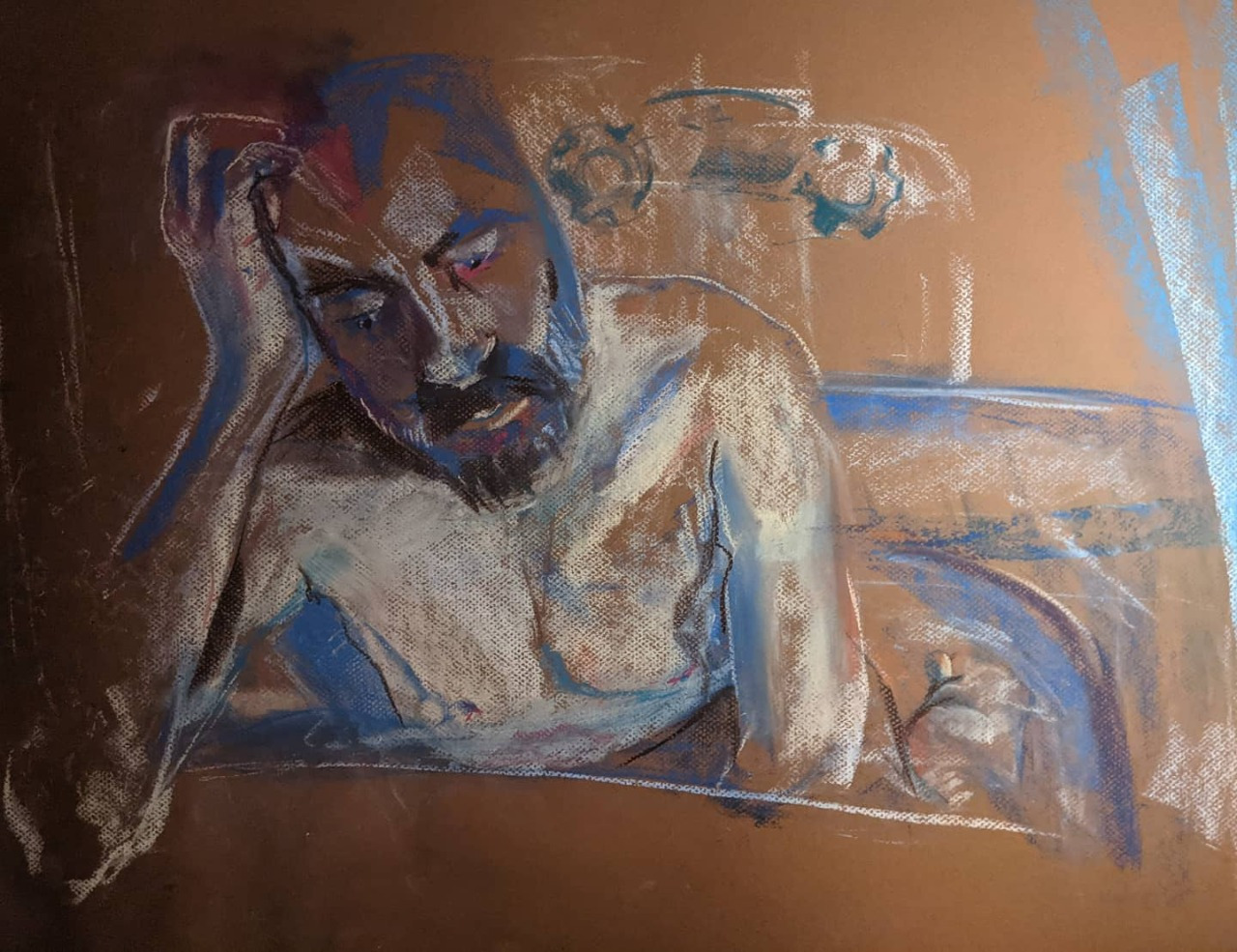 Painting of Behdad Esfahbod by Asal Andarzipour